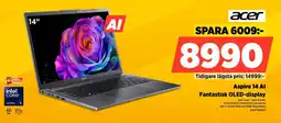 Power Acer Aspire 14 Al Fantastisk OLED-display erbjuda