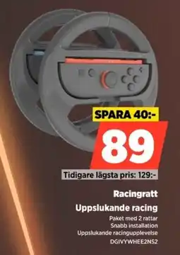 Power Racingratt Uppslukande racing erbjuda