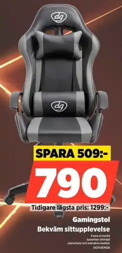 Power Gamingstol Bekväm sittupplevelse erbjuda