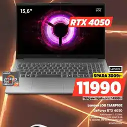 Power Lenovo LOQ 15ARPIOE GeForce RTX 4050 erbjuda