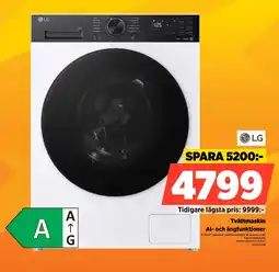 Power Lg Tvättmaskin Al- och ångfunktioner erbjuda