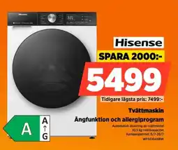 Power Hisense Tvättmaskin Angfunktion och allergiprogram erbjuda