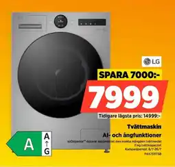 Power Lg Tvättmaskin Al- och ångfunktioner erbjuda