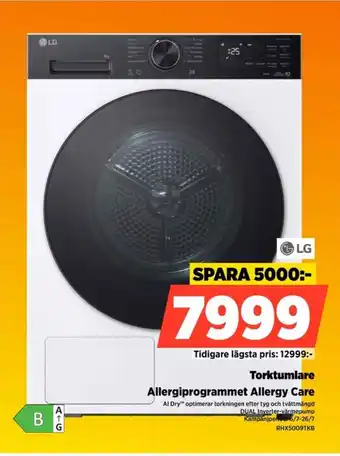 Power Lg Torktumlare Allergiprogrammet Allergy Care erbjuda