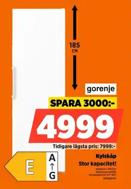 Power Gorenje Kylskåp Stor kapacitet! erbjuda