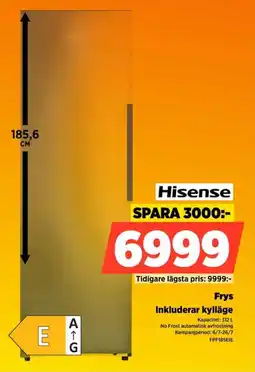 Power Hisense Frys Inkluderar kylläge erbjuda