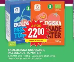 Willys EKOLÓGICA KROSSADE, PASSERADE TOMATER erbjuda
