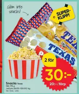 DollarStore Snacks Texas erbjuda