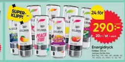 DollarStore Celsius Energidryck erbjuda