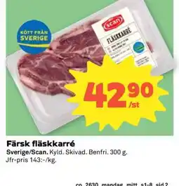 Coop Färsk fläskkarré erbjuda