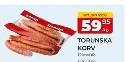 Matrix Butikerna Torunska korv erbjuda
