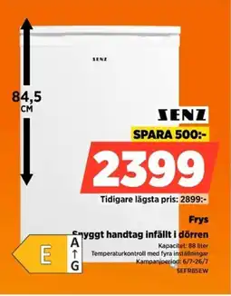 Power Senz Frys Snyggt handtag infällt i dörren erbjuda