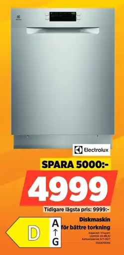 Power Electrolux Diskmaskin AirDry-teknik för bättre torkning erbjuda