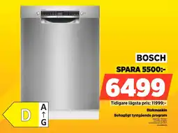 Power Bosch Diskmaskin Behagligt tystgående program erbjuda