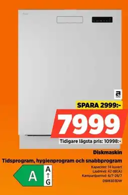 Power Asko Diskmaskin Tidsprogram, hygienprogram och snabbprogram erbjuda