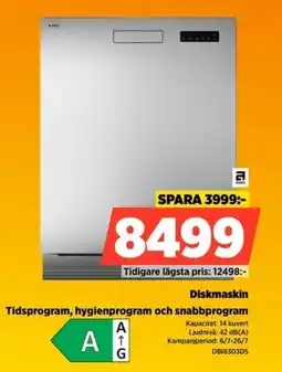 Power Asko Diskmaskin Tidsprogram, hygienprogram och snabbprogram erbjuda