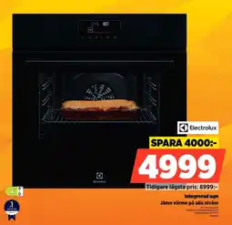Power Electrolux Integrerad ugn Jämn värme på alla nivåer erbjuda
