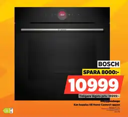 Power Bosch Inbyggnadsugn Kan kopplas till Home Connect-appen erbjuda