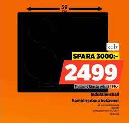 Power Kulz Induktionshäll Kombinerbara kokzoner erbjuda