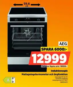 Power Aeg Induktionsspis Matlagningstermometer och ångfunktion erbjuda