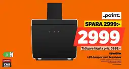 Power Point Köksfläkt LED-lampor med två nivåer erbjuda
