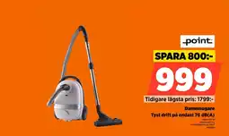 Power Point Dammsugare Tyst drift på endast 76 dB(A) erbjuda