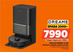 Power Dreame Anpassad städning via app 30 000 Pa sugkraft, handsfree docka erbjuda