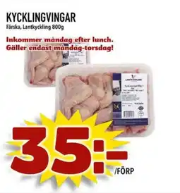 Din Mat Lantkyckling Kycklingvingar erbjuda