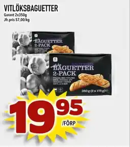 Din Mat Garant Vitlöksbaguetter erbjuda