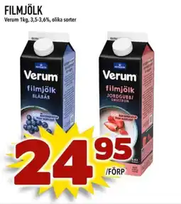 Din Mat Verum Filmjölk erbjuda