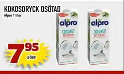 Din Mat Alpro Kokosdryck osötad erbjuda