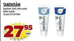 Din Mat Zendium Tandkräm erbjuda