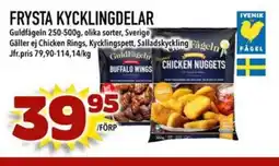 Din Mat Guldfågeln Frysta kycklingdelar erbjuda