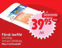 Nya Pulsen ICA Färsk laxfilé erbjuda