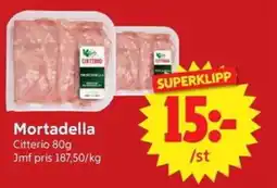 Nya Pulsen Citterio Mortadella erbjuda