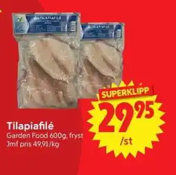 Nya Pulsen Tilapiafilé erbjuda