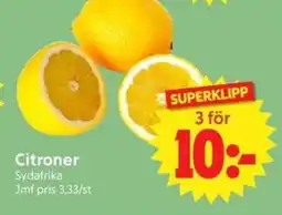 Nya Pulsen Citroner erbjuda