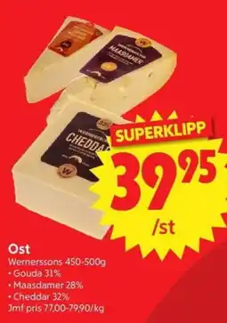 Nya Pulsen Wernerssons Ost erbjuda