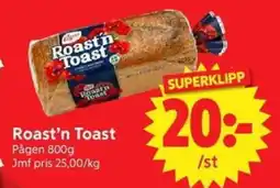 Nya Pulsen Pågen Roast'n Toast erbjuda