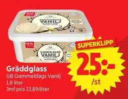 Nya Pulsen Gräddglass erbjuda