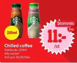 Nya Pulsen Starbucks Chilled coffee erbjuda
