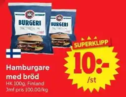 Nya Pulsen HK Hamburgare med bröd erbjuda