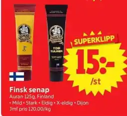 Nya Pulsen Auran Finsk senap erbjuda
