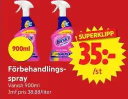 Nya Pulsen Vanish Förbehandlings- spray erbjuda