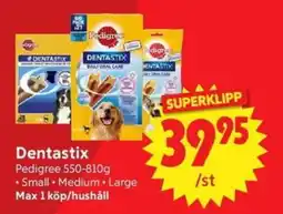Nya Pulsen Pedigree Dentastix erbjuda
