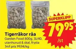 Nya Pulsen Tigerräkor råa erbjuda