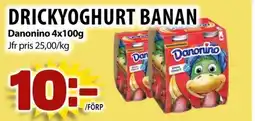 Matvärlden Tensta Danonino Drickyoghurt banan erbjuda