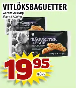 Matvärlden Tensta Garant Vitlöksbaguetter erbjuda