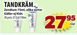Matvärlden Tensta Zendium Tandkräm erbjuda