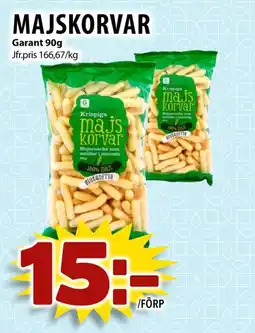 Matvärlden Tensta Garant Majskorvar erbjuda